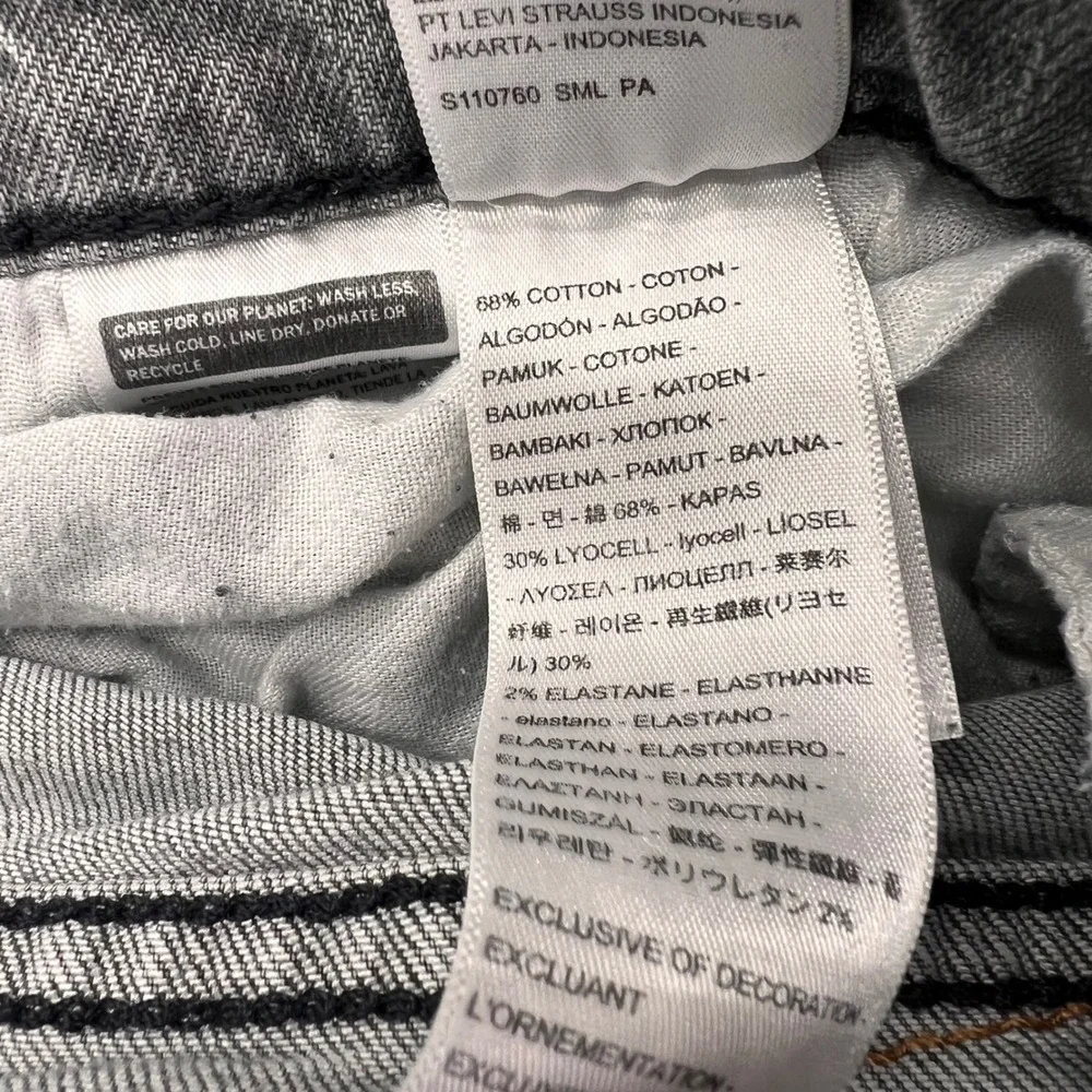 Levis 514 Straight Fit Jeans Light Gray Wash Denim Mens 32 Denim Relaxed‎